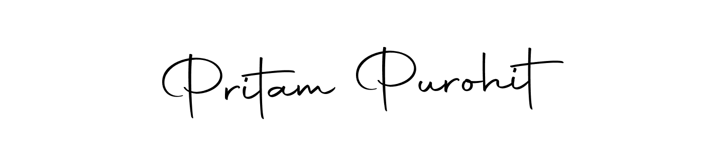 Create a beautiful signature design for name Pritam Purohit. With this signature (Autography-DOLnW) fonts, you can make a handwritten signature for free. Pritam Purohit signature style 10 images and pictures png