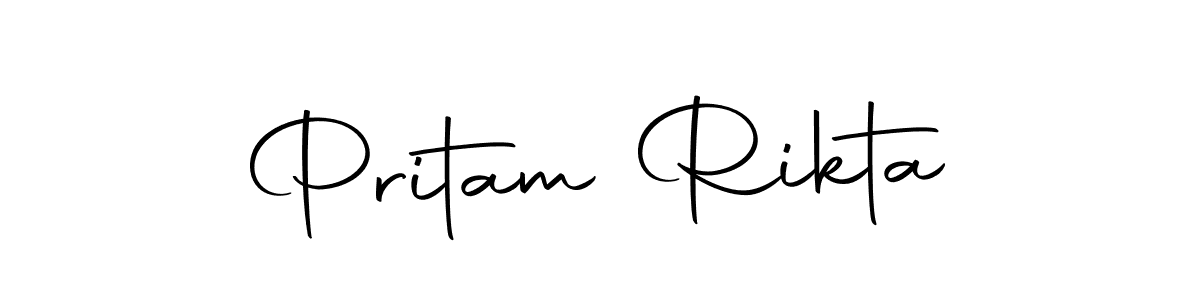 Make a short Pritam Rikta signature style. Manage your documents anywhere anytime using Autography-DOLnW. Create and add eSignatures, submit forms, share and send files easily. Pritam Rikta signature style 10 images and pictures png