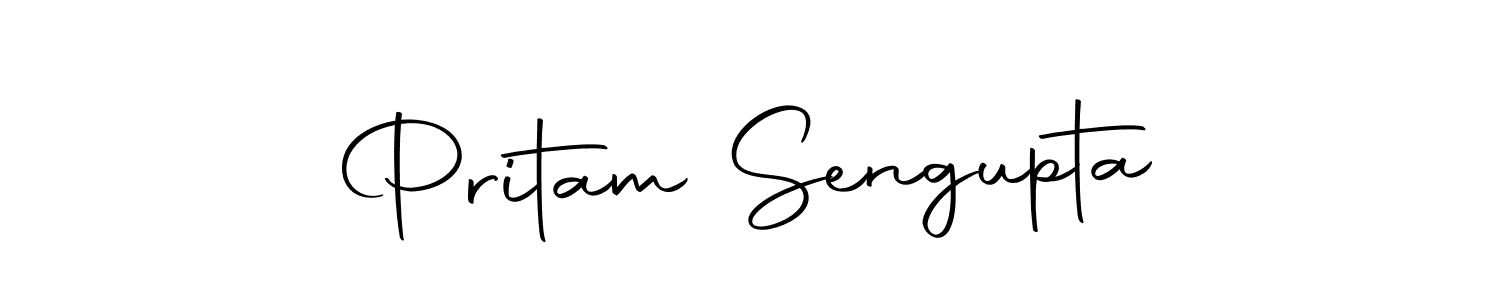 How to make Pritam Sengupta name signature. Use Autography-DOLnW style for creating short signs online. This is the latest handwritten sign. Pritam Sengupta signature style 10 images and pictures png