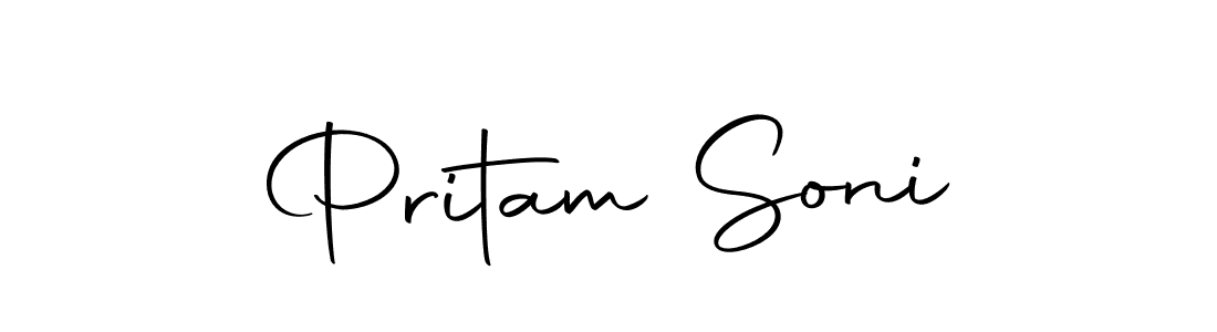 Also we have Pritam Soni name is the best signature style. Create professional handwritten signature collection using Autography-DOLnW autograph style. Pritam Soni signature style 10 images and pictures png