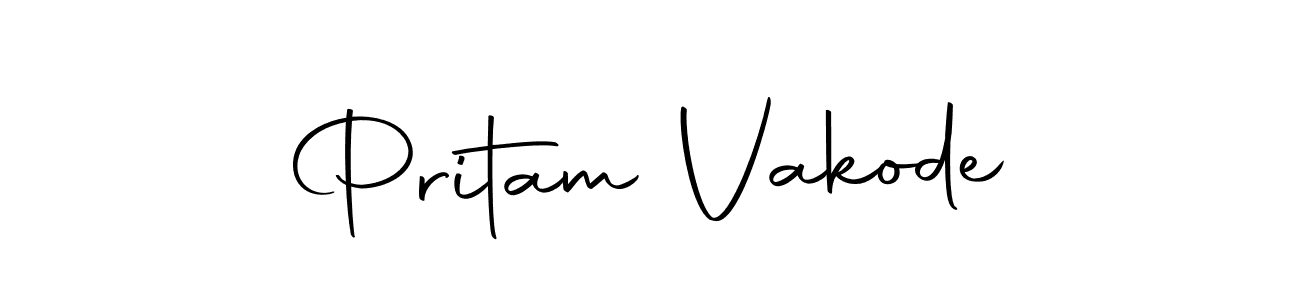 Pritam Vakode stylish signature style. Best Handwritten Sign (Autography-DOLnW) for my name. Handwritten Signature Collection Ideas for my name Pritam Vakode. Pritam Vakode signature style 10 images and pictures png
