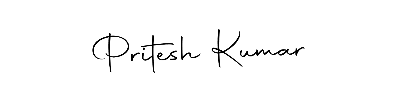 How to make Pritesh Kumar name signature. Use Autography-DOLnW style for creating short signs online. This is the latest handwritten sign. Pritesh Kumar signature style 10 images and pictures png