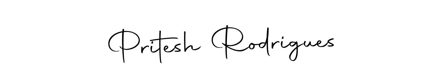 Use a signature maker to create a handwritten signature online. With this signature software, you can design (Autography-DOLnW) your own signature for name Pritesh Rodrigues. Pritesh Rodrigues signature style 10 images and pictures png