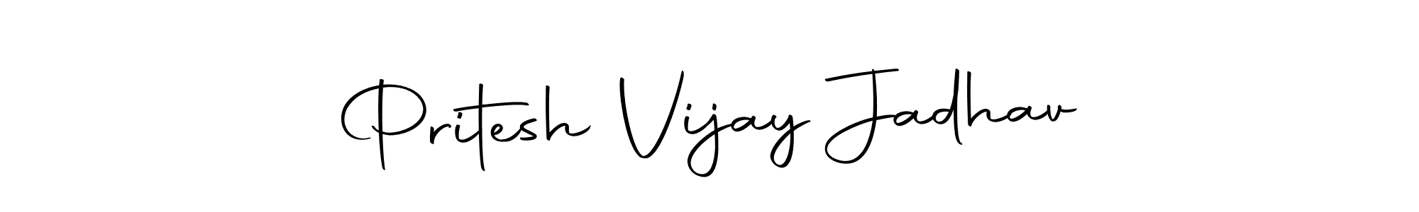 Make a beautiful signature design for name Pritesh Vijay Jadhav. With this signature (Autography-DOLnW) style, you can create a handwritten signature for free. Pritesh Vijay Jadhav signature style 10 images and pictures png