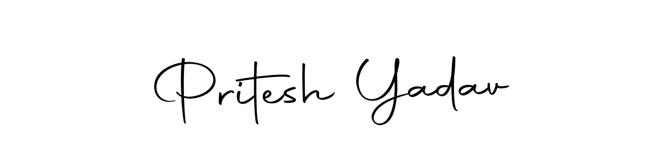 Create a beautiful signature design for name Pritesh Yadav. With this signature (Autography-DOLnW) fonts, you can make a handwritten signature for free. Pritesh Yadav signature style 10 images and pictures png