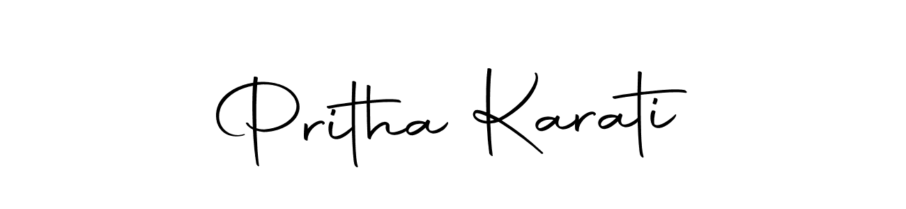 Design your own signature with our free online signature maker. With this signature software, you can create a handwritten (Autography-DOLnW) signature for name Pritha Karati. Pritha Karati signature style 10 images and pictures png