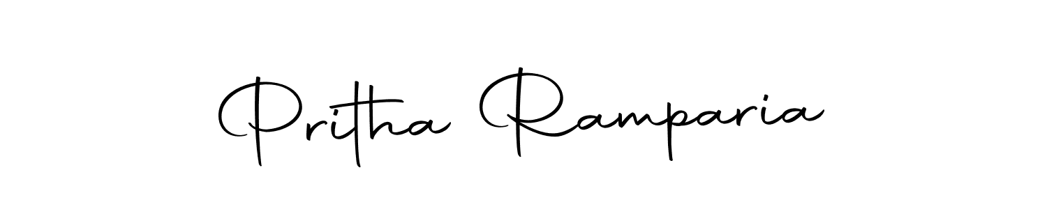 Create a beautiful signature design for name Pritha Ramparia. With this signature (Autography-DOLnW) fonts, you can make a handwritten signature for free. Pritha Ramparia signature style 10 images and pictures png