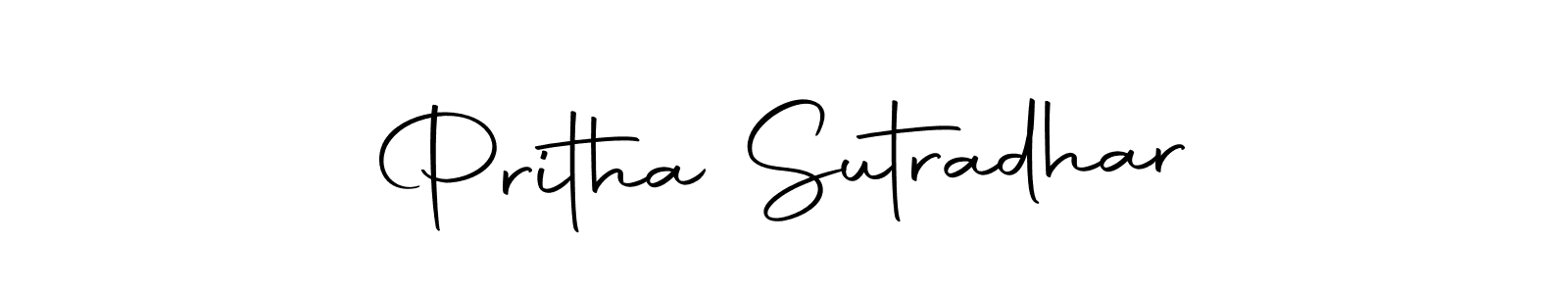 Pritha Sutradhar stylish signature style. Best Handwritten Sign (Autography-DOLnW) for my name. Handwritten Signature Collection Ideas for my name Pritha Sutradhar. Pritha Sutradhar signature style 10 images and pictures png