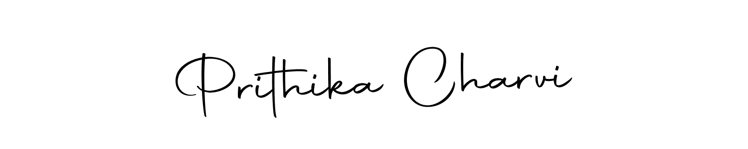 Make a beautiful signature design for name Prithika Charvi. With this signature (Autography-DOLnW) style, you can create a handwritten signature for free. Prithika Charvi signature style 10 images and pictures png