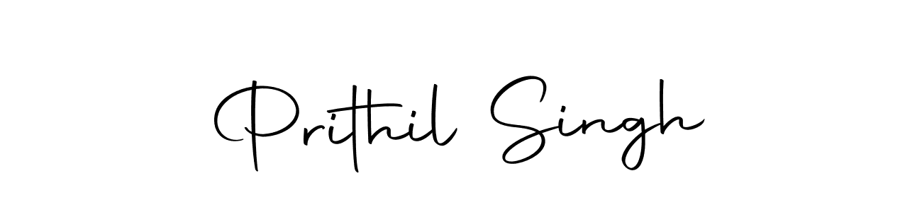 Create a beautiful signature design for name Prithil Singh. With this signature (Autography-DOLnW) fonts, you can make a handwritten signature for free. Prithil Singh signature style 10 images and pictures png