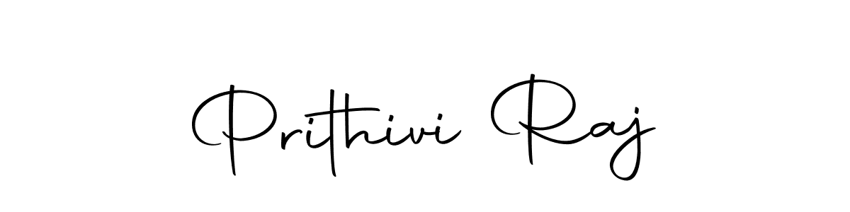 How to make Prithivi Raj name signature. Use Autography-DOLnW style for creating short signs online. This is the latest handwritten sign. Prithivi Raj signature style 10 images and pictures png