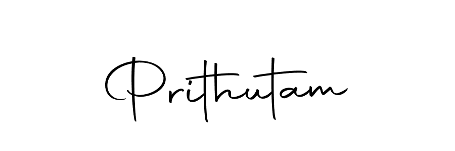 Use a signature maker to create a handwritten signature online. With this signature software, you can design (Autography-DOLnW) your own signature for name Prithutam. Prithutam signature style 10 images and pictures png