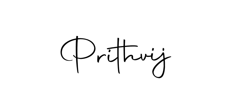 Create a beautiful signature design for name Prithvij. With this signature (Autography-DOLnW) fonts, you can make a handwritten signature for free. Prithvij signature style 10 images and pictures png