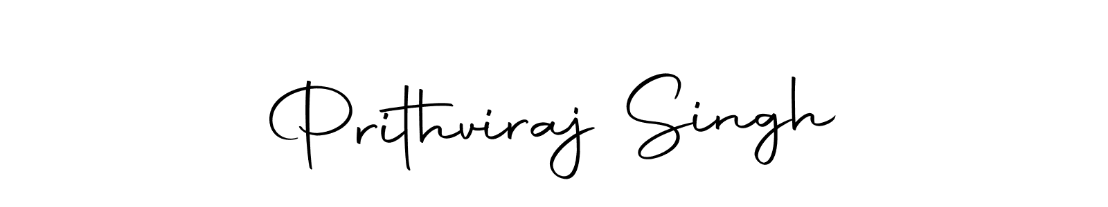 Create a beautiful signature design for name Prithviraj Singh. With this signature (Autography-DOLnW) fonts, you can make a handwritten signature for free. Prithviraj Singh signature style 10 images and pictures png