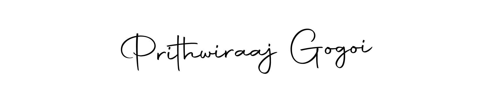 Prithwiraaj Gogoi stylish signature style. Best Handwritten Sign (Autography-DOLnW) for my name. Handwritten Signature Collection Ideas for my name Prithwiraaj Gogoi. Prithwiraaj Gogoi signature style 10 images and pictures png