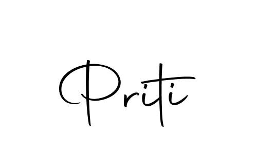 Make a beautiful signature design for name Priti. With this signature (Autography-DOLnW) style, you can create a handwritten signature for free. Priti signature style 10 images and pictures png