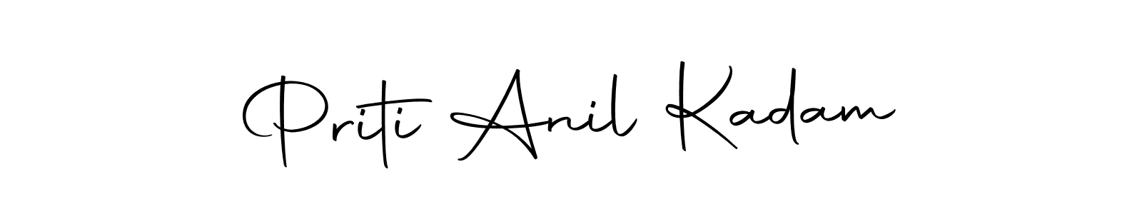 The best way (Autography-DOLnW) to make a short signature is to pick only two or three words in your name. The name Priti Anil Kadam include a total of six letters. For converting this name. Priti Anil Kadam signature style 10 images and pictures png