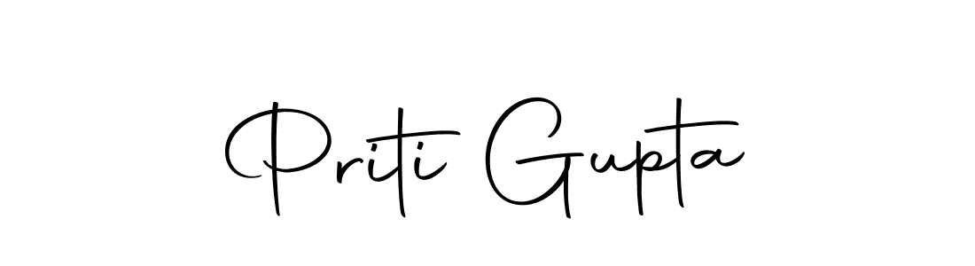 Create a beautiful signature design for name Priti Gupta. With this signature (Autography-DOLnW) fonts, you can make a handwritten signature for free. Priti Gupta signature style 10 images and pictures png