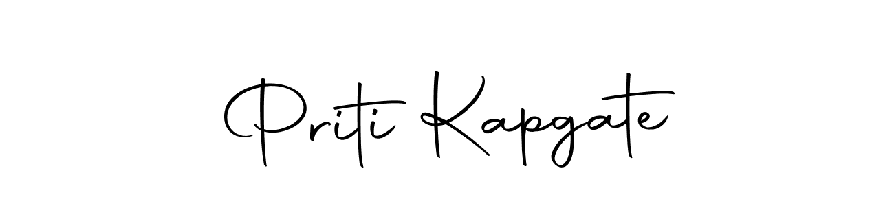 You can use this online signature creator to create a handwritten signature for the name Priti Kapgate. This is the best online autograph maker. Priti Kapgate signature style 10 images and pictures png