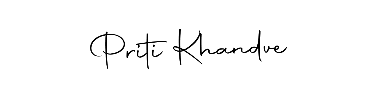 Make a beautiful signature design for name Priti Khandve. Use this online signature maker to create a handwritten signature for free. Priti Khandve signature style 10 images and pictures png