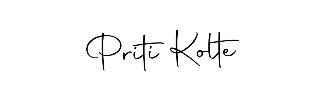 if you are searching for the best signature style for your name Priti Kolte. so please give up your signature search. here we have designed multiple signature styles  using Autography-DOLnW. Priti Kolte signature style 10 images and pictures png