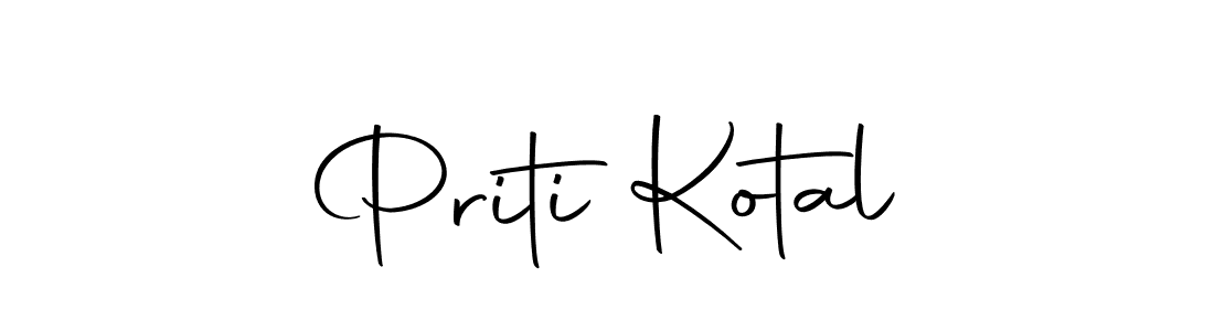 Priti Kotal stylish signature style. Best Handwritten Sign (Autography-DOLnW) for my name. Handwritten Signature Collection Ideas for my name Priti Kotal. Priti Kotal signature style 10 images and pictures png