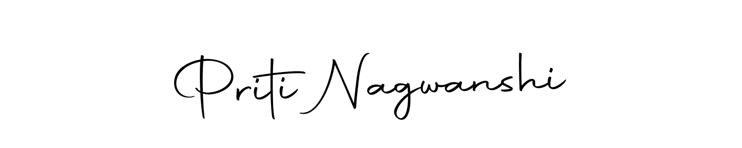 How to make Priti Nagwanshi signature? Autography-DOLnW is a professional autograph style. Create handwritten signature for Priti Nagwanshi name. Priti Nagwanshi signature style 10 images and pictures png