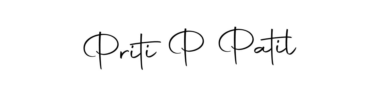 Make a beautiful signature design for name Priti P Patil. Use this online signature maker to create a handwritten signature for free. Priti P Patil signature style 10 images and pictures png