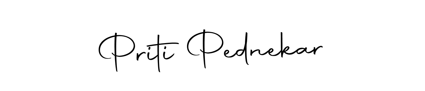 Make a beautiful signature design for name Priti Pednekar. With this signature (Autography-DOLnW) style, you can create a handwritten signature for free. Priti Pednekar signature style 10 images and pictures png