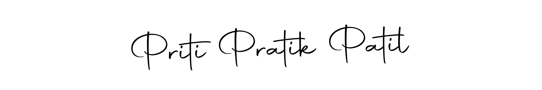 You can use this online signature creator to create a handwritten signature for the name Priti Pratik Patil. This is the best online autograph maker. Priti Pratik Patil signature style 10 images and pictures png