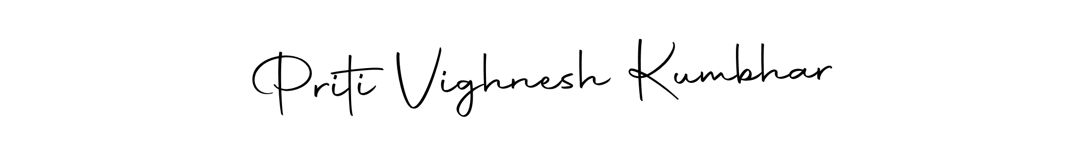 Also we have Priti Vighnesh Kumbhar name is the best signature style. Create professional handwritten signature collection using Autography-DOLnW autograph style. Priti Vighnesh Kumbhar signature style 10 images and pictures png