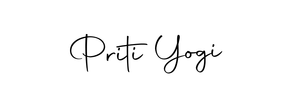 Make a beautiful signature design for name Priti Yogi. With this signature (Autography-DOLnW) style, you can create a handwritten signature for free. Priti Yogi signature style 10 images and pictures png