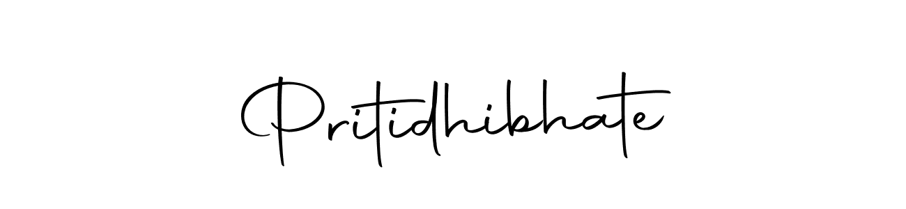 Use a signature maker to create a handwritten signature online. With this signature software, you can design (Autography-DOLnW) your own signature for name Pritidhibhate. Pritidhibhate signature style 10 images and pictures png