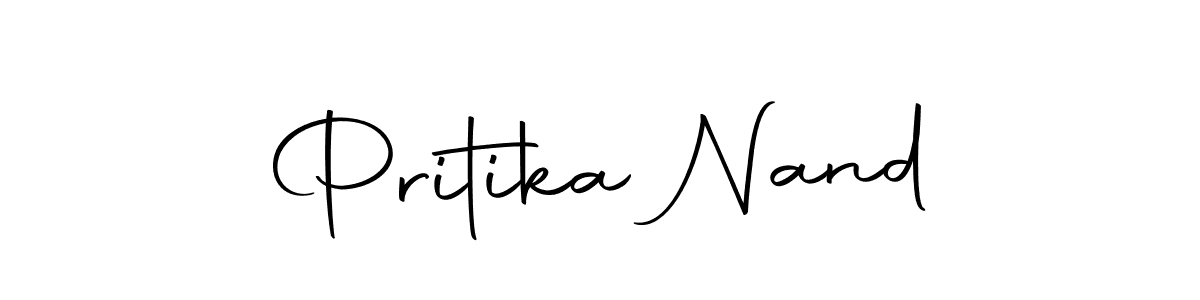 Design your own signature with our free online signature maker. With this signature software, you can create a handwritten (Autography-DOLnW) signature for name Pritika Nand. Pritika Nand signature style 10 images and pictures png