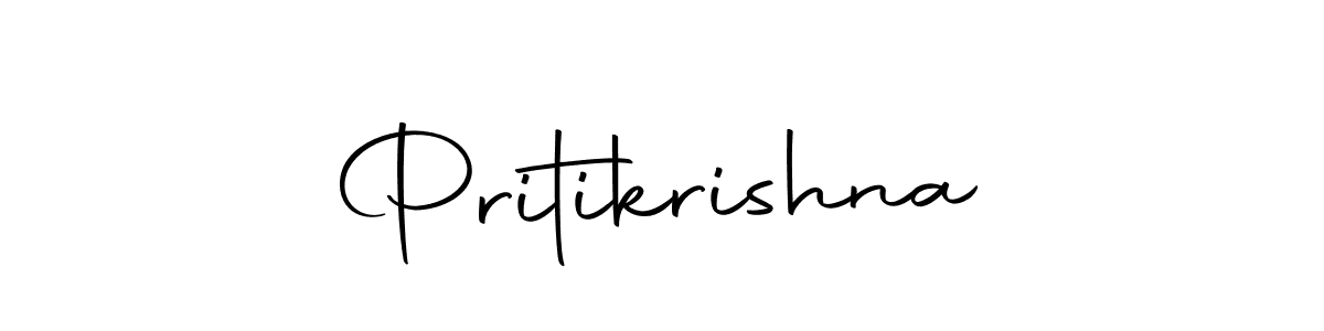 Use a signature maker to create a handwritten signature online. With this signature software, you can design (Autography-DOLnW) your own signature for name Pritikrishna. Pritikrishna signature style 10 images and pictures png