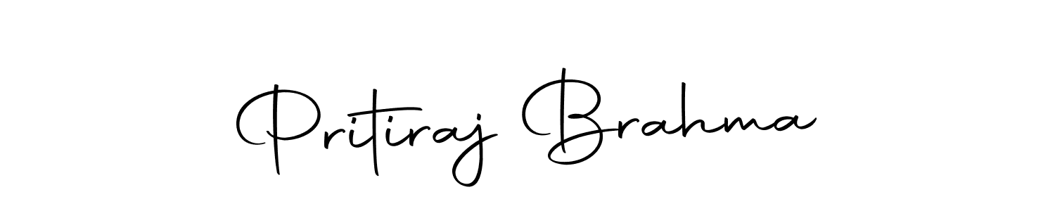 How to make Pritiraj Brahma name signature. Use Autography-DOLnW style for creating short signs online. This is the latest handwritten sign. Pritiraj Brahma signature style 10 images and pictures png