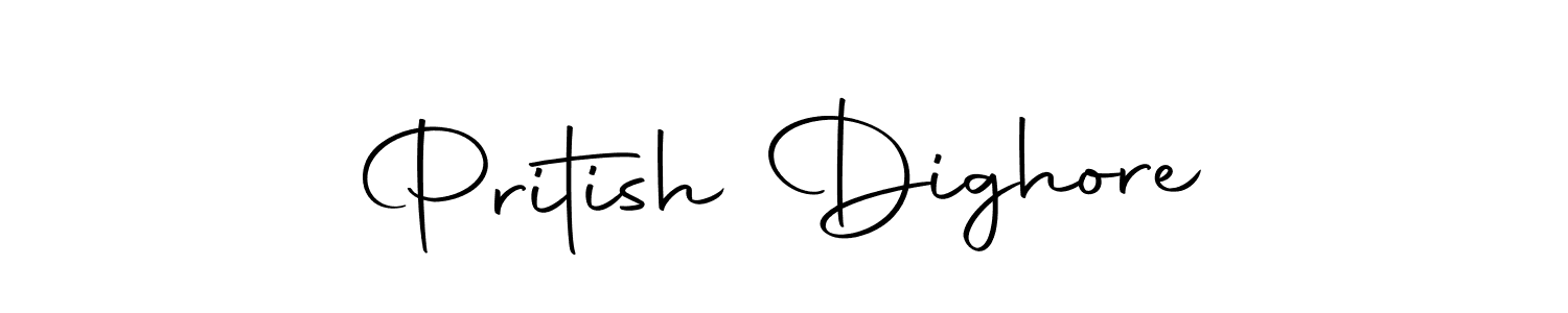 Similarly Autography-DOLnW is the best handwritten signature design. Signature creator online .You can use it as an online autograph creator for name Pritish Dighore. Pritish Dighore signature style 10 images and pictures png