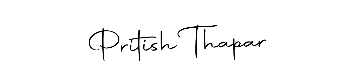 Make a beautiful signature design for name Pritish Thapar. Use this online signature maker to create a handwritten signature for free. Pritish Thapar signature style 10 images and pictures png