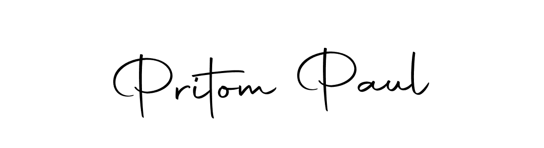 Use a signature maker to create a handwritten signature online. With this signature software, you can design (Autography-DOLnW) your own signature for name Pritom Paul. Pritom Paul signature style 10 images and pictures png