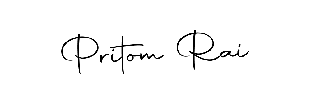 How to make Pritom Rai name signature. Use Autography-DOLnW style for creating short signs online. This is the latest handwritten sign. Pritom Rai signature style 10 images and pictures png