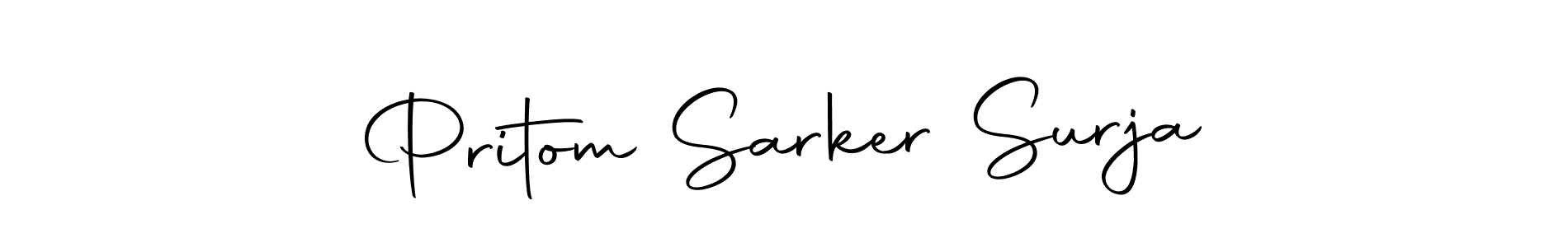 Make a beautiful signature design for name Pritom Sarker Surja. Use this online signature maker to create a handwritten signature for free. Pritom Sarker Surja signature style 10 images and pictures png