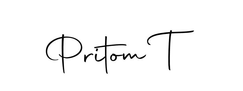 It looks lik you need a new signature style for name Pritom T. Design unique handwritten (Autography-DOLnW) signature with our free signature maker in just a few clicks. Pritom T signature style 10 images and pictures png