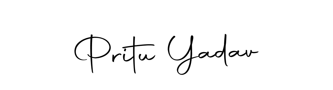 You should practise on your own different ways (Autography-DOLnW) to write your name (Pritu Yadav) in signature. don't let someone else do it for you. Pritu Yadav signature style 10 images and pictures png