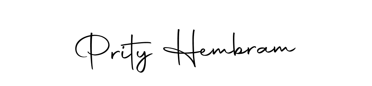 Create a beautiful signature design for name Prity Hembram. With this signature (Autography-DOLnW) fonts, you can make a handwritten signature for free. Prity Hembram signature style 10 images and pictures png