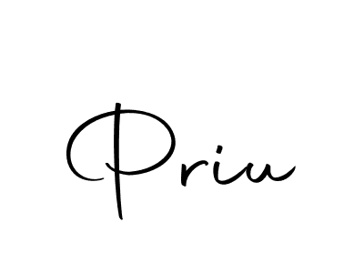 Priu stylish signature style. Best Handwritten Sign (Autography-DOLnW) for my name. Handwritten Signature Collection Ideas for my name Priu. Priu signature style 10 images and pictures png