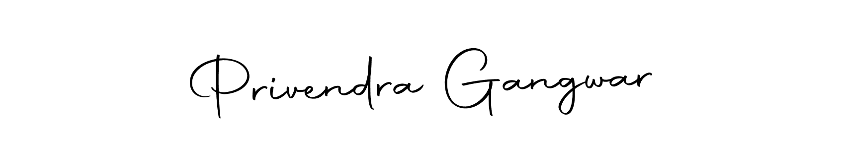 Make a beautiful signature design for name Privendra Gangwar. With this signature (Autography-DOLnW) style, you can create a handwritten signature for free. Privendra Gangwar signature style 10 images and pictures png