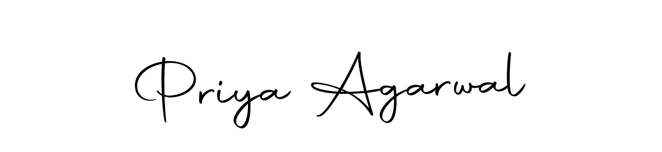 How to make Priya Agarwal name signature. Use Autography-DOLnW style for creating short signs online. This is the latest handwritten sign. Priya Agarwal signature style 10 images and pictures png