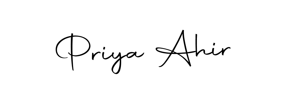 Make a beautiful signature design for name Priya Ahir. With this signature (Autography-DOLnW) style, you can create a handwritten signature for free. Priya Ahir signature style 10 images and pictures png