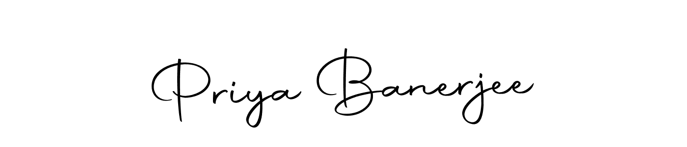 Use a signature maker to create a handwritten signature online. With this signature software, you can design (Autography-DOLnW) your own signature for name Priya Banerjee. Priya Banerjee signature style 10 images and pictures png