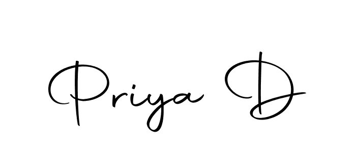 Create a beautiful signature design for name Priya D. With this signature (Autography-DOLnW) fonts, you can make a handwritten signature for free. Priya D signature style 10 images and pictures png